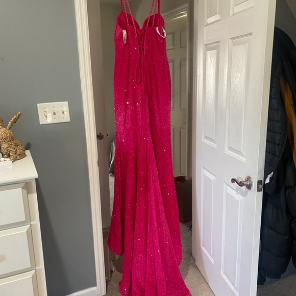 Hot Pink Prom Dress - Picture 4 of 4